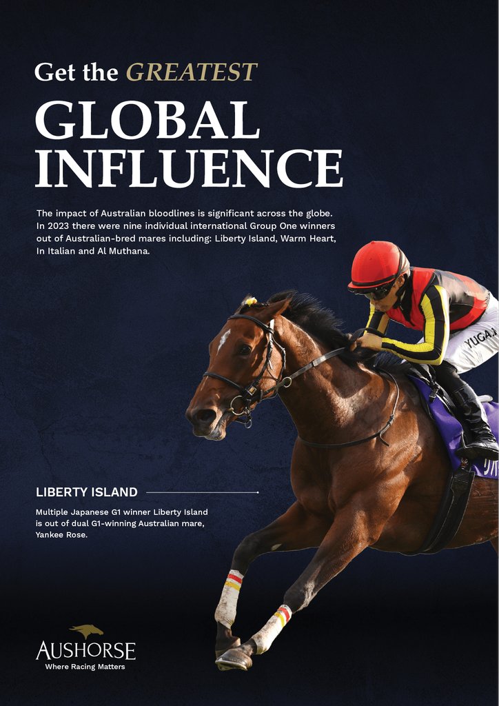 🌏️ GLOBAL INFLUENCE 🌏️ Liberty Island 🇯🇵 The multiple Japanese Group 1 winner is out of Group 1-winning Australian mare Yankee Rose 🌹 @Aushorse_TBA