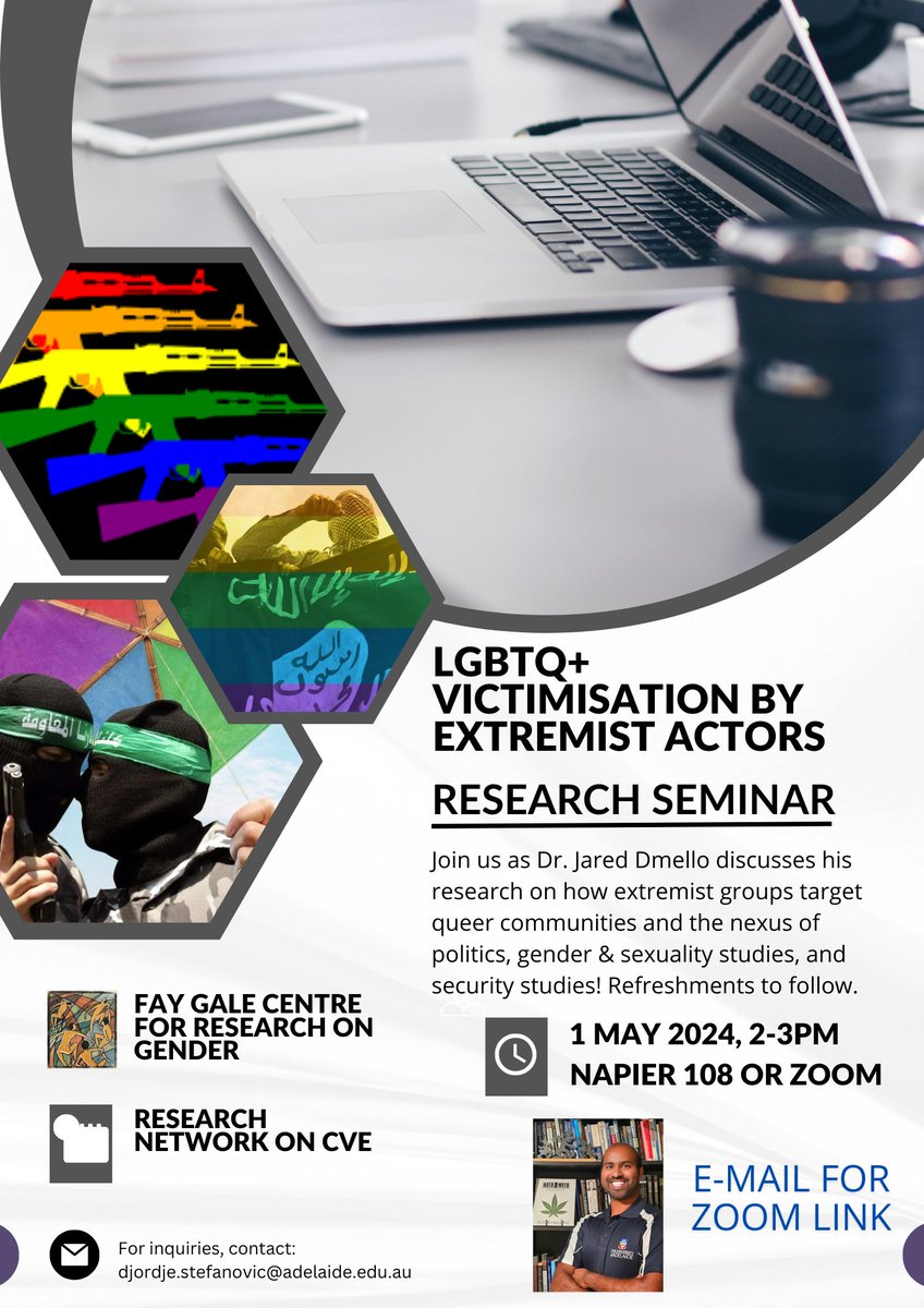 Happening today at the @UniofAdelaide! Grateful to have the opportunity to present this work on behalf of our amazing research team (@MiaMBloom and @sophiamoskalen1)! Being able to do interesting research with collaborators who are also friends is such a privilege!