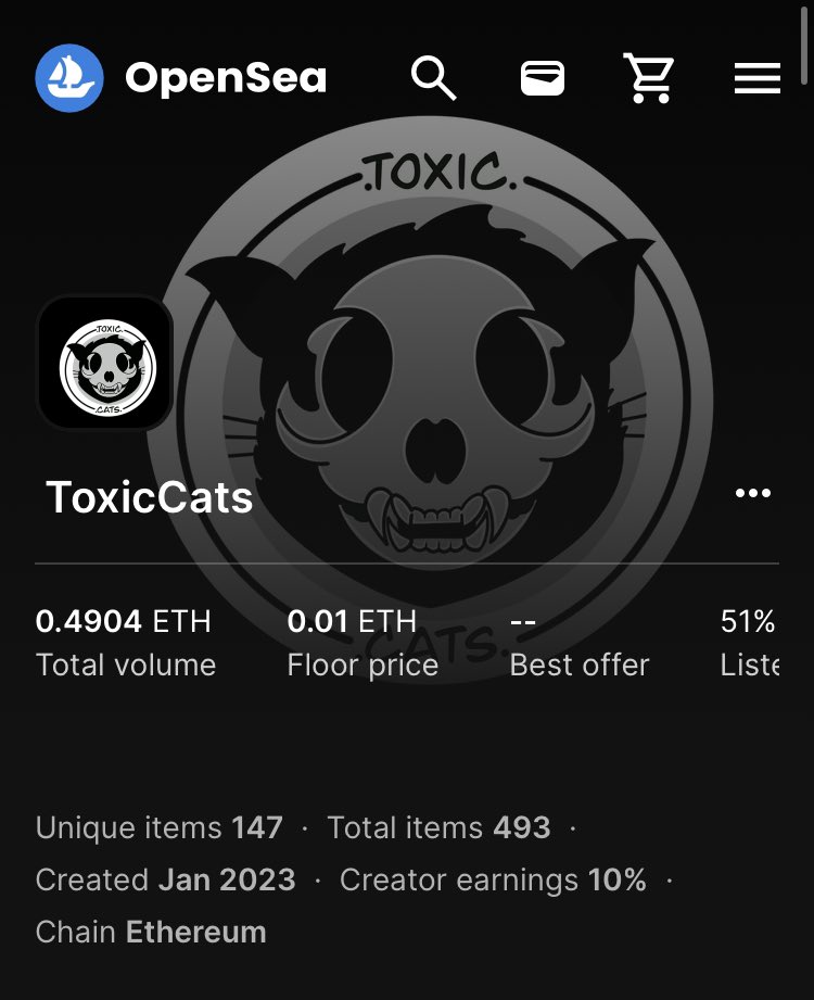 Share your most recent collected ART 🎨👇 I jus supported my Fren @JAGUIRR45 and joined the #ToxicsCats fam 🙌 Grab one and support #ADHDAwareness ❤️‍🔥! Cats follow Cats 🤝 LFGROW