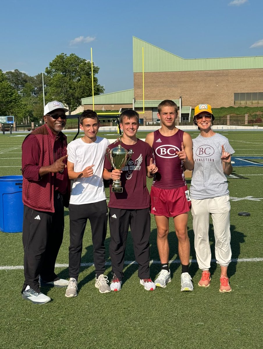 Chris_Butler_'s tweet photo. Another great win with the benedictine cadets track team. Region champs!  @TheBC400 https://t.co/5RzQhjr4sC