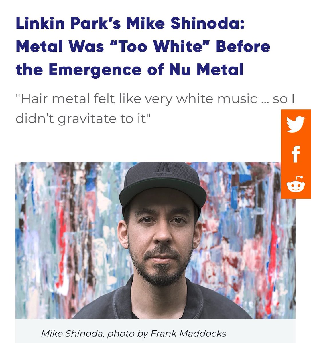 Metal is supposed to be White you piece of shit. 🖕🏻

#MikeShinoda
#LinkinPark
#NuMetal
#HeavyMetal