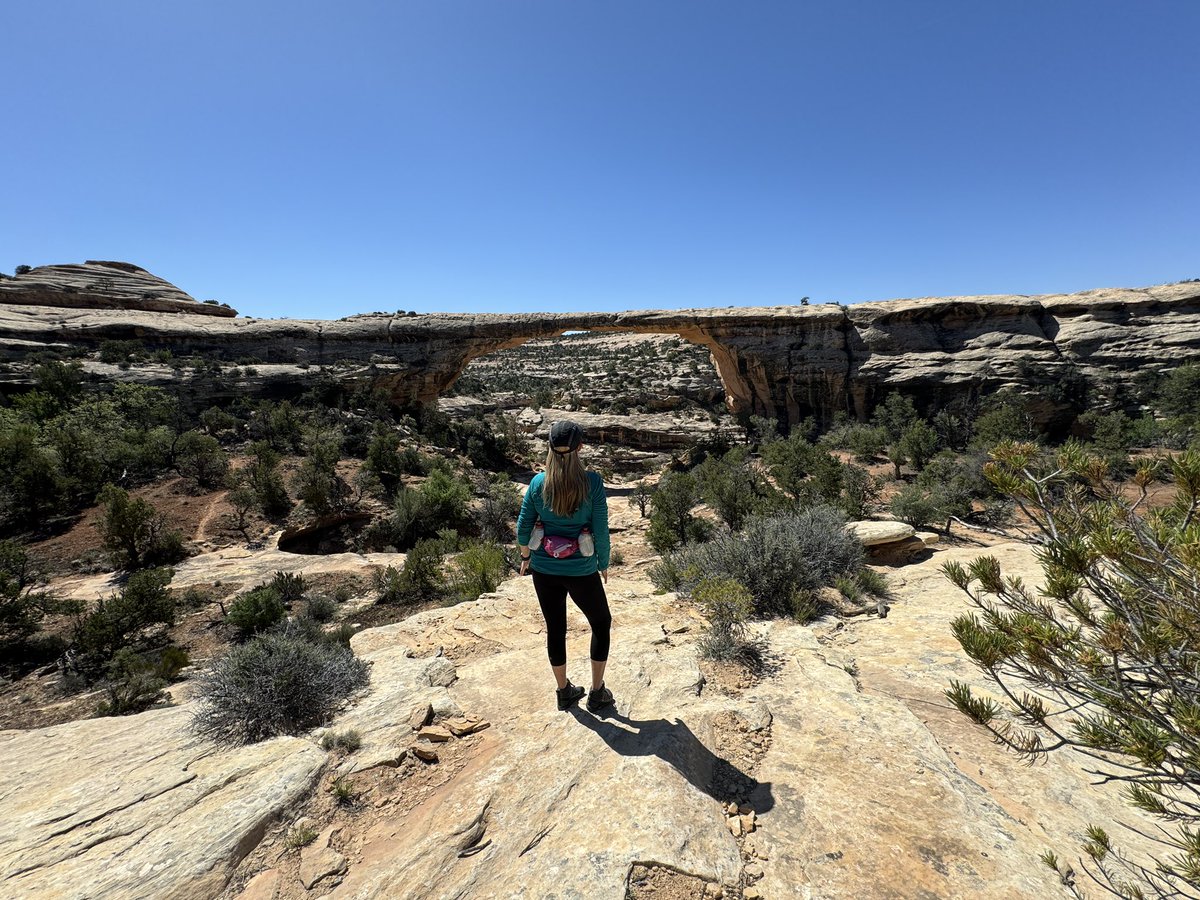 Great day to take in the view at Natural Bridges National Monument. #utwx #hiking