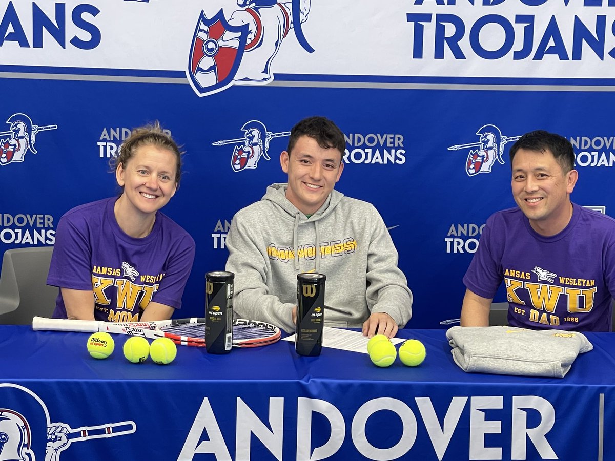 Congratulations to Paul Jittawait for signing today to play tennis for Kansas Wesleyan!! Paul has been a great leader here at AHS and his future is bright!!