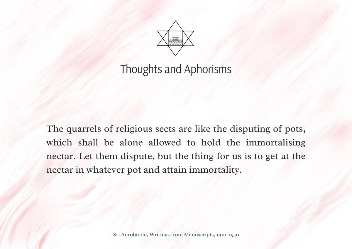 Sri Aurobindo's 'Thoughts and Aphorisms'

#SriAurobindo #InevitableWord