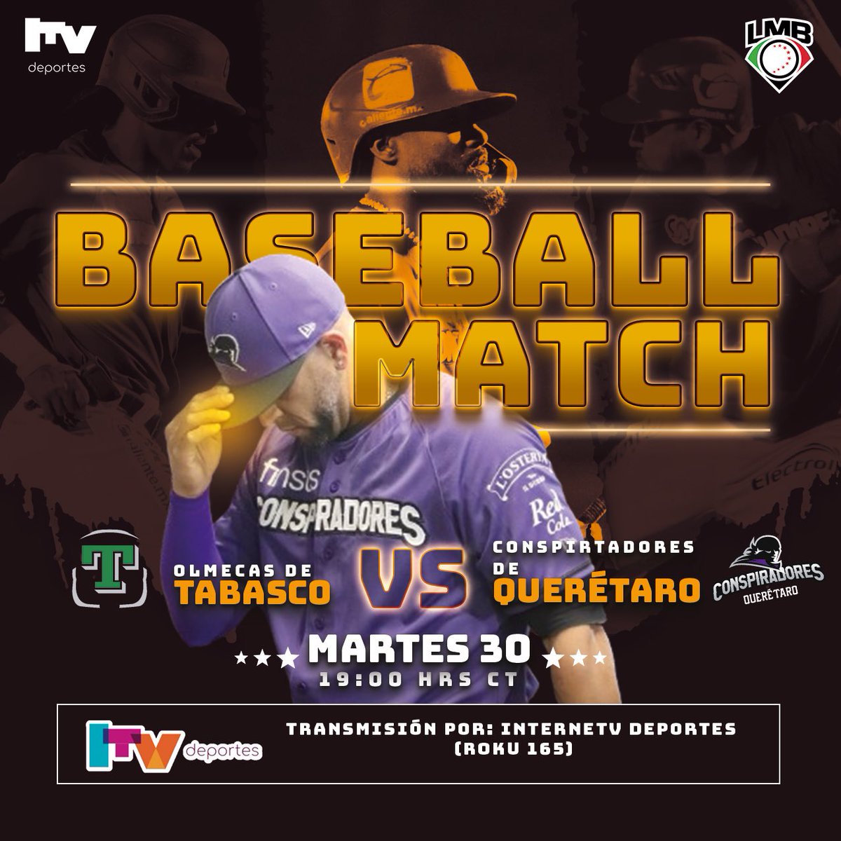 La Liga Mexicana de Béisbol está aquí con el juego entre, ⚾️Olmecas de Tabasco EN Conspiradores de Querétaro ⚾️

#LigaMexicanadeBéisbol #Temporada2024 #OlmecasdeTabasco #ConspiradoresdeQuerétaro