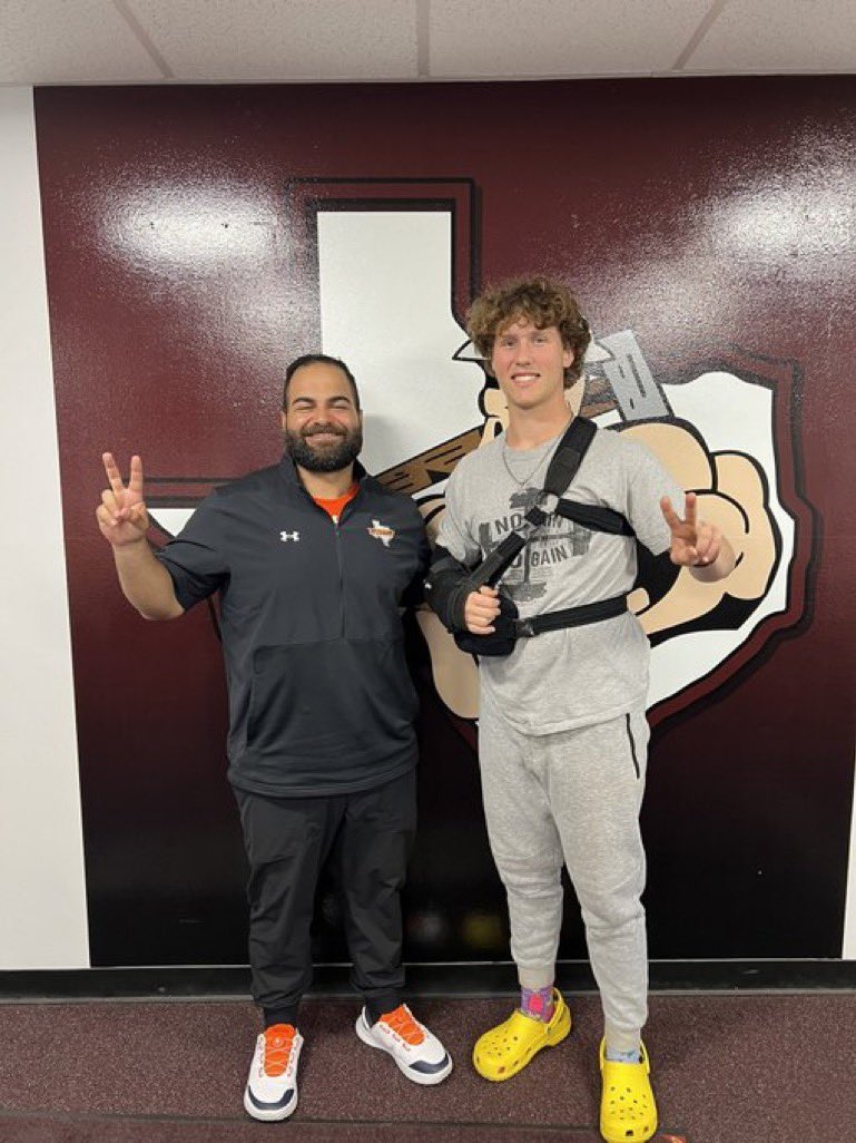 Thank you @CoachRegalado for coming yesterday to visit with me about your school it was a blessing to hear from you @CHS_Roughnecks @CoachJJohnson71 @coachpena1