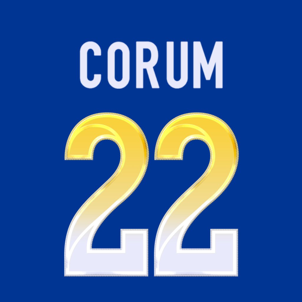 Los Angeles Rams RB Blake Corum (@blake_corum) is wearing number 22. Last assigned to Michael Ojemudia. #RamsHouse