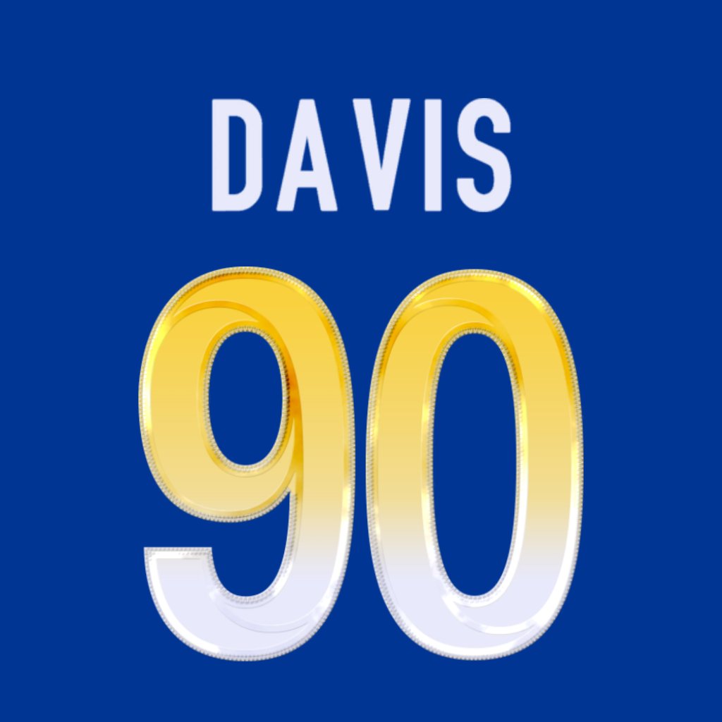 Los Angeles Rams DL Tyler Davis is wearing number 90. Last assigned to Earnest Brown. #RamsHouse