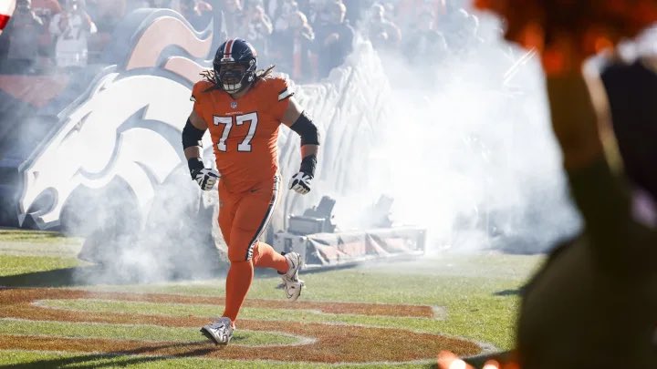 The greatest lineman in the game wears orange and blue