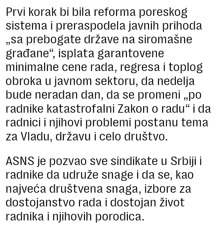 ТРЕЋИНА ГРАЂАНА НА ПРАГУ СИРОМАШТВА, СОЦИЈАЛНЕ РАЗЛИКЕ НЕПОДНОШЉИВЕ Из саопштења Асоцијације слободних и независних синдиката Србије (извор: НоваЕкономија)