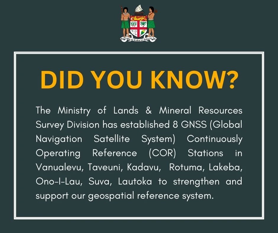 landsfiji's tweet photo. Modernizing Fiji's Geospatial Reference System
#GeospatialModernization #FijiDevelopment #Survey https://t.co/q4HbRKrVOd