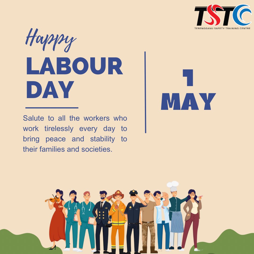 TSTC wishes for Happy Labor Day! It's a day to celebrate the hard work and dedication of workers everywhere.
Enjoy the rest day, spend time with the loved ones, touch grass etc. 
Mentally health is important same as physical health.

#labourday #tstc