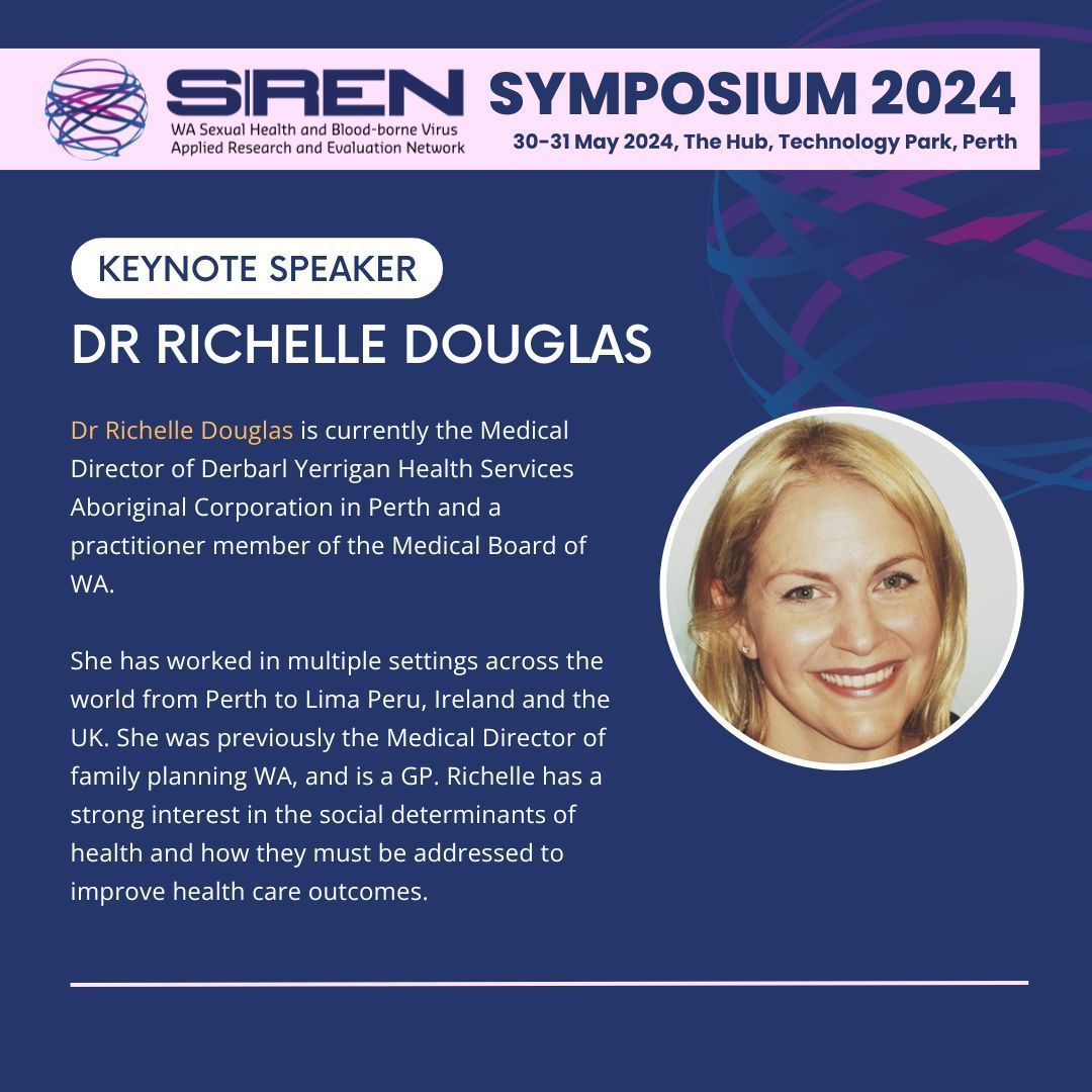 We are excited to announce that Dr Richelle Douglas will be attending the 2024 SiREN Symposium as one of our keynote speakers! 🎉 Registrations are still open! 👉 buff.ly/3Kg76ea #SiRENSymposium2024