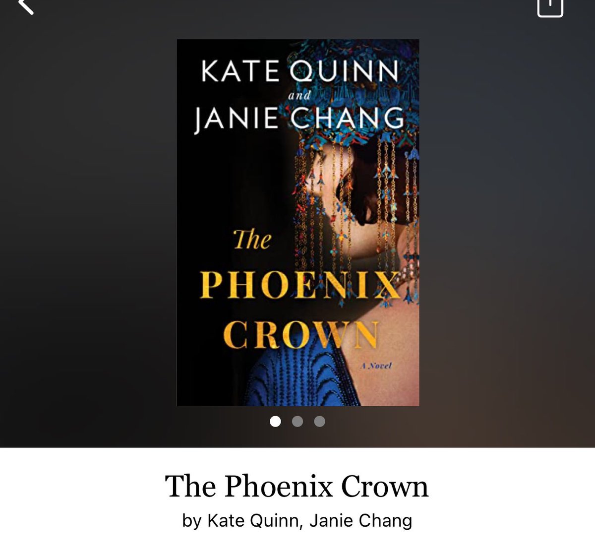 The Phonenix Crown by Kate Quinn 

#THePhoenixCrown by #KateQuinn #6265 #34chapters #384pages #NewRelease #audiobook #51for13 #19121906 #VersailesSanFrancisco #4women #april2024 #clearingoffreadingshelves #whatsnext #readitquick