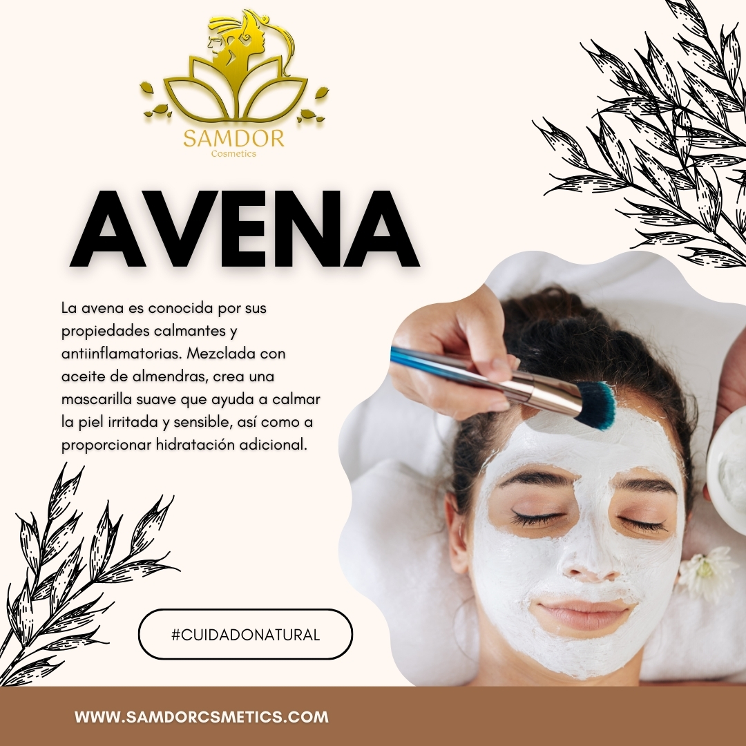 Avena: La avena es conocida por sus propiedades calmantes y antiinflamatorias. Mezclada con aceite de almendras, crea una mascarilla suave que ayuda a calmar la piel irritada y sensible, así como a proporcionar hidratación adicional.

#foryou #cuidadodelapiel #belleza #skincare