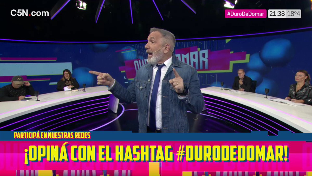 📺 AHORA | Ya arrancó Duro de Domar con la conducción de @pabloduggan 🐦 Opiná con #DuroDeDomar 📲 Sumate hasta las 23 hs. por @C5N y en bit.ly/C5NENVIVO24HS