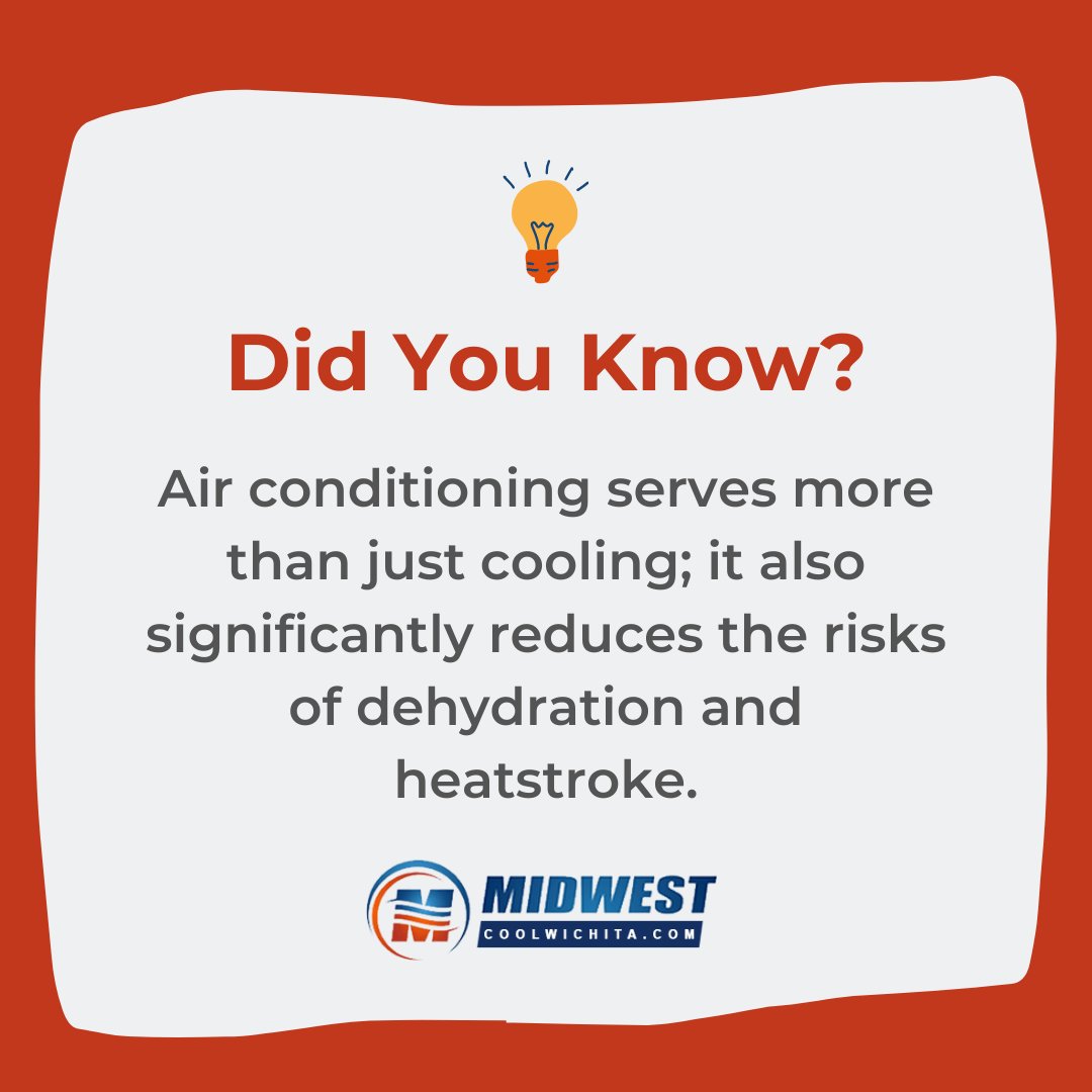 Beyond just cooling your space, air conditioning plays a crucial role in reducing dehydration and heatstroke risks. Stay cool and safe! #StayCool #HealthFirst #AirConditioningBenefits #ACFacts #SummerSafety