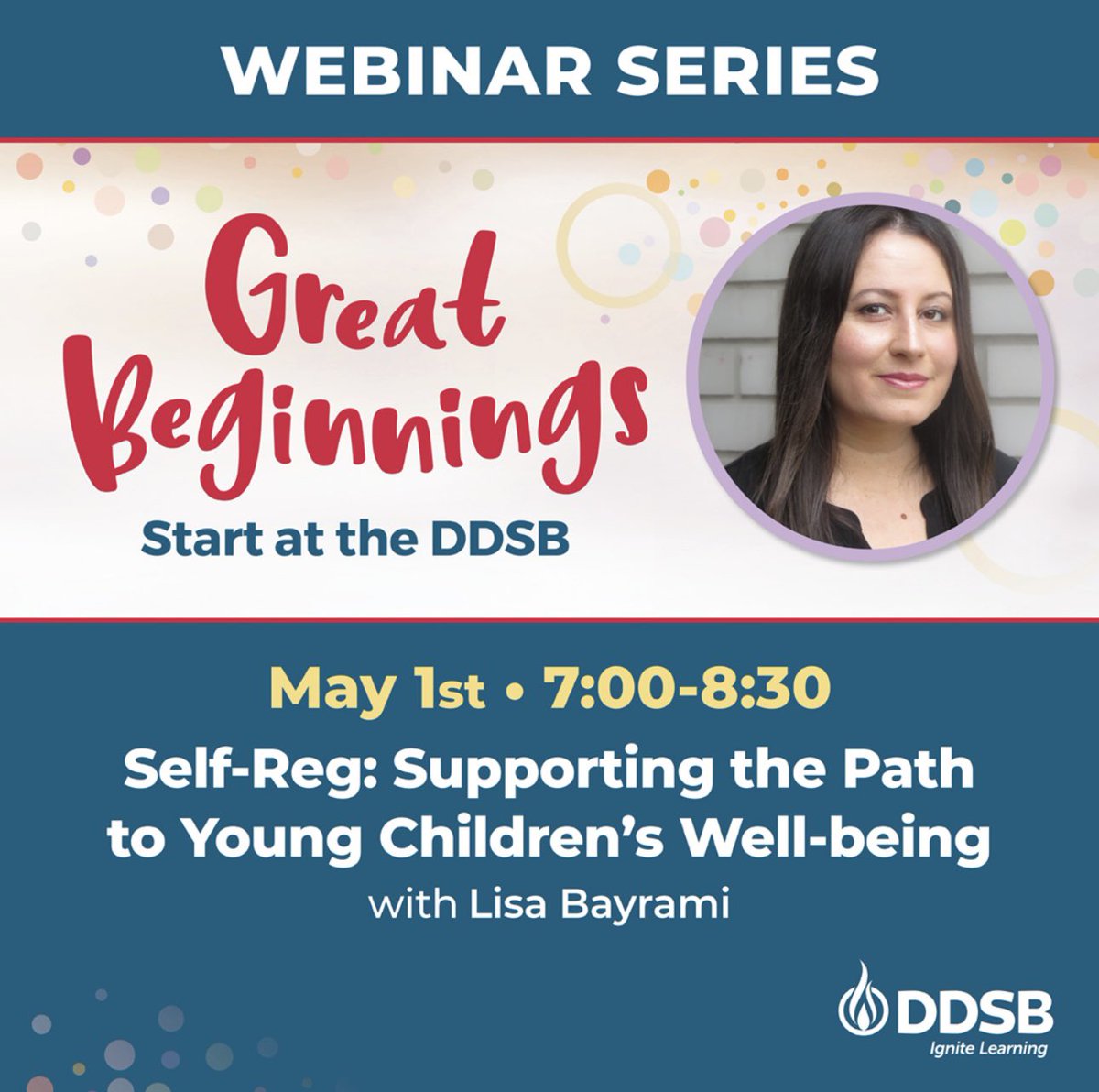 cadarackque's tweet photo. Reminder: Great Beginnings is offering another engaging webinar, this time about self-regulation and supporting young children’s well-being.
When: Wednesday, May 1 at 7 p.m.
Register: https://t.co/GeSNQVyUv4
#IgniteLearning #IgniteConnection #IgniteWellBeing https://t.co/ctmYLtUr1Q