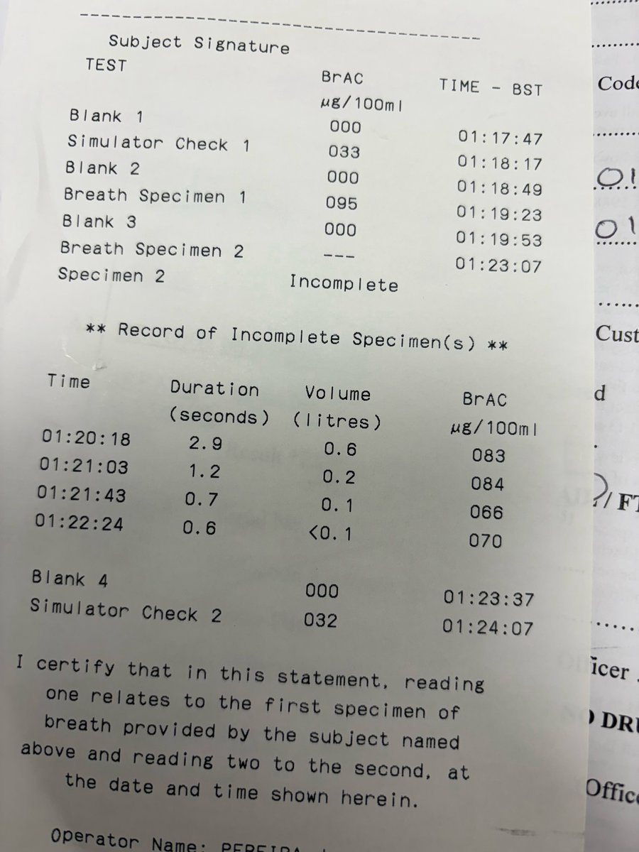 Pre emptive multi lane stop carried out on a suspected drink driver on the M62 who was seen to be swerving between lanes and almost colliding with other vehicles. After blowing 100 at the roadside, the driver failed to provide in custody and will be charged #MRPU #SYN1 #FATAL4