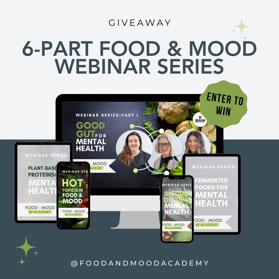It’s GIVEAWAY time!! We’re giving away access to our 6-part on-demand webinar series (usually $149) to 2 lucky followers. Here’s what you need to do ⬇️ Like this post Make sure you’re following @FoodMoodAcademy Tag 3 friends in the comments below