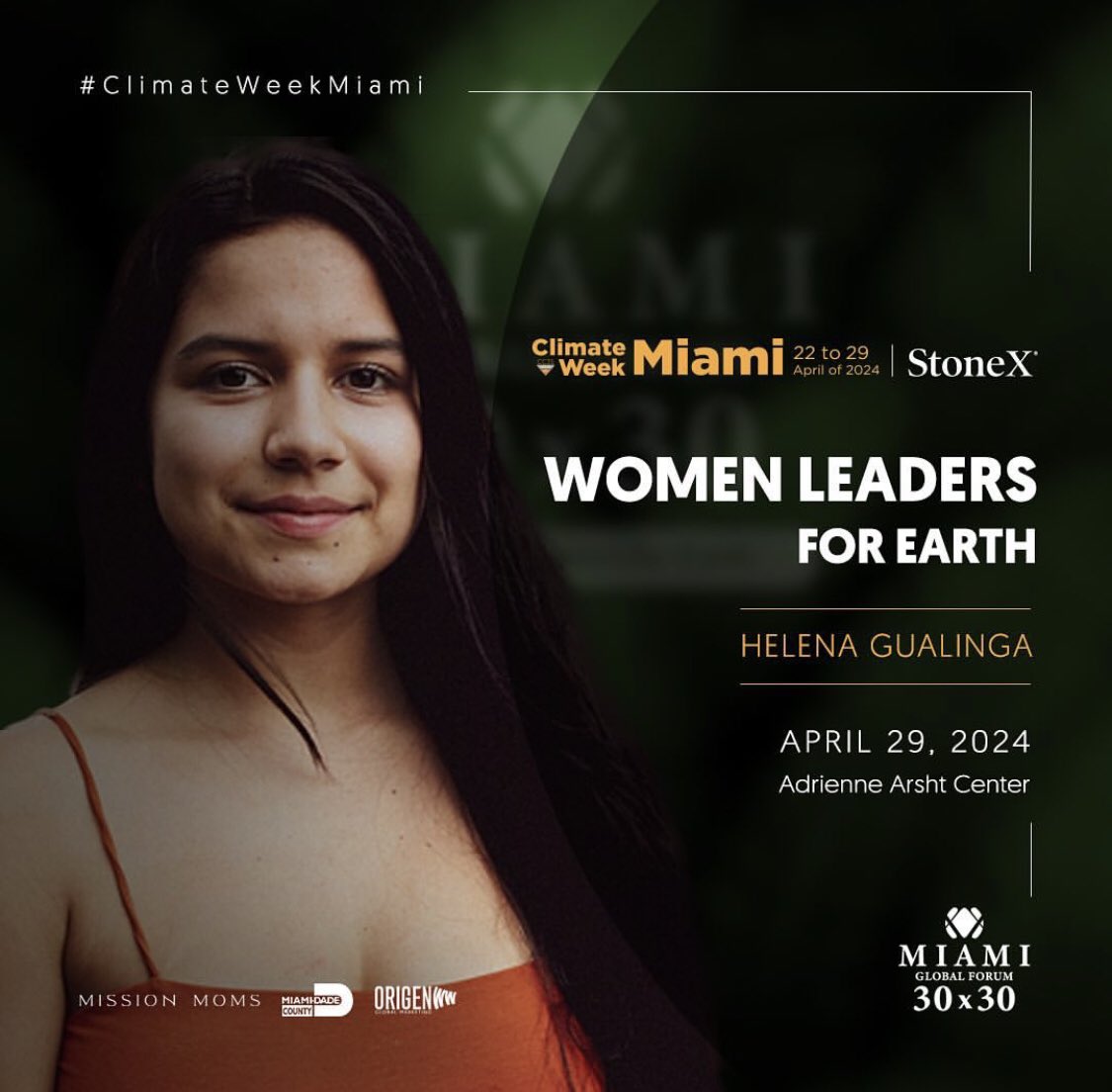 garnglobal's tweet photo. Meet the change makers! 🌎🏆

GARN’s office director @NatiGreene, facilitator of GARN Indigenous Council Casey Camp &amp; Indigenous leaders for #RightsofNature Helena Gualinga &amp; @AtiQuigua were recognized by #ClimateWeekMiami as Women Leaders for Earth at #MiamiGlobalForum 30x30 👏🏼 https://t.co/6sXYjEMFaG