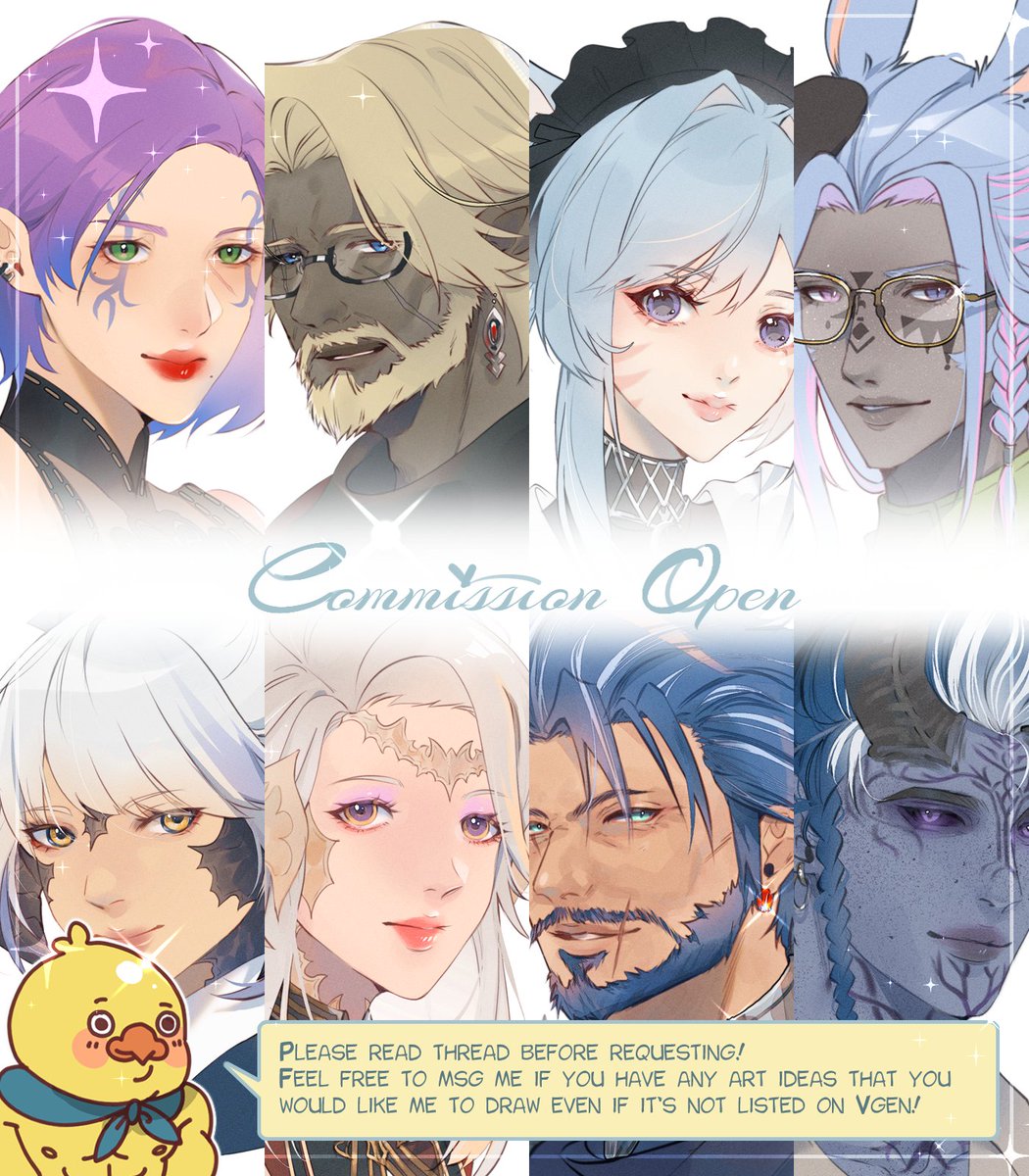 [Pls halp rts 💖] Gonna take a few for May 🐥 I can start working on a few immediately, so I'll be doing FCFS this time. Will be taking about 3-4 and the rest will go on a waitlist! ➡️Pls continue reading thread⬅️ vgen.co/lullazart #VGenComm #commissionopen