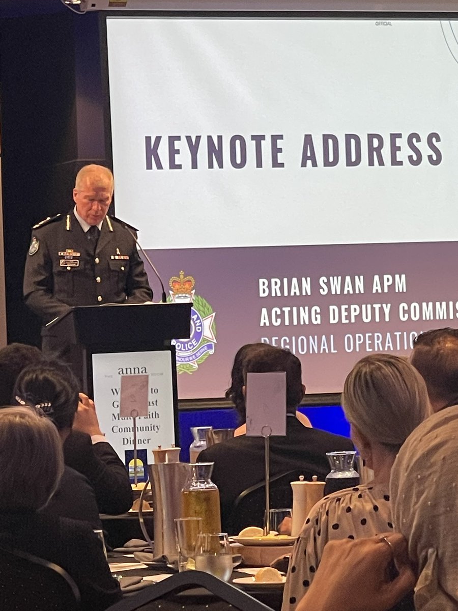 Grateful for the unity in our community, regardless of our beliefs, all working towards a safe environment for our children. 

Big thanks to the @QueenslandPoliceService for fostering such gatherings.

#Gold cast Multifaith community leaders Dinner