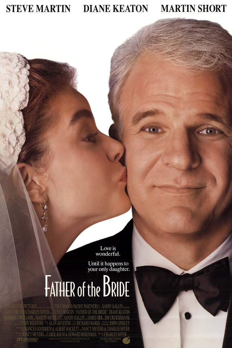 #ComingUpOnTCM

FATHER OF THE BRIDE (1991) Steve Martin, Diane Keaton. Martin Short
Dir.: Charles Shyer 9:00 PM PT

With his daughter's wedding approaching, a father finds himself reluctant to let go.

1h 45m | Comedy | TV-PG

#TCM #TCMParty