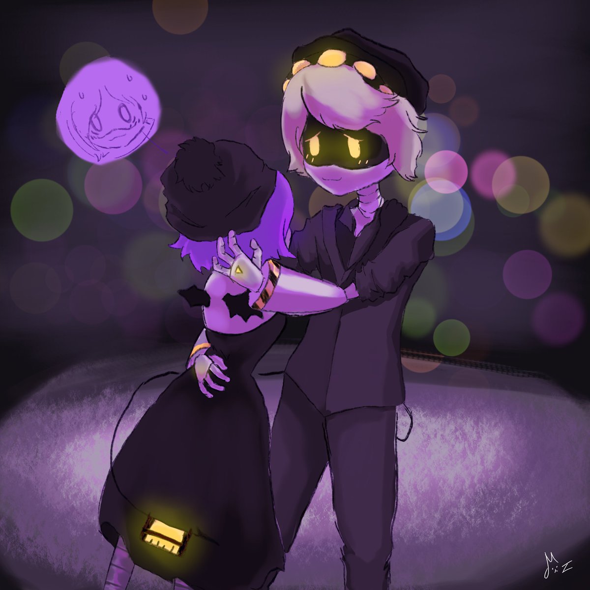 m_kyu022's tweet photo. vv rushed but had to draw this b4 finals studying >:3 #nuzi #murderdrones #dtiys https://t.co/TMnTDpYMSD