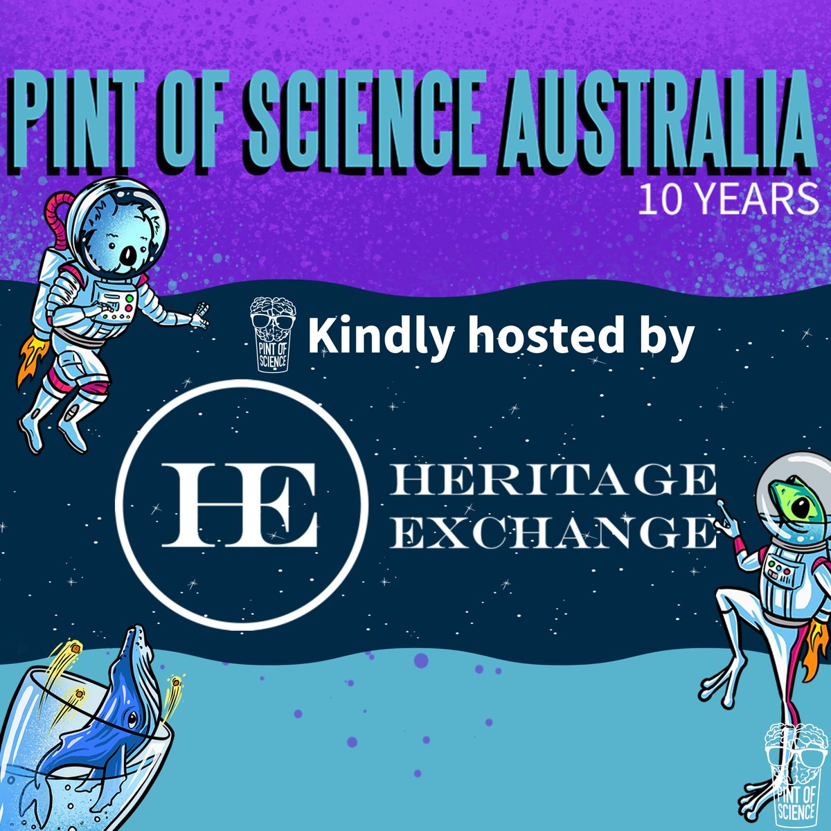 For our final night of #PintAU24 in Townsville, we will be hearing all about coral and turtle conservation from @KevinPErickson and Rebecca Diggins!  
Get your tickets today from @pintofscienceAU! 
🪸❤️🐢