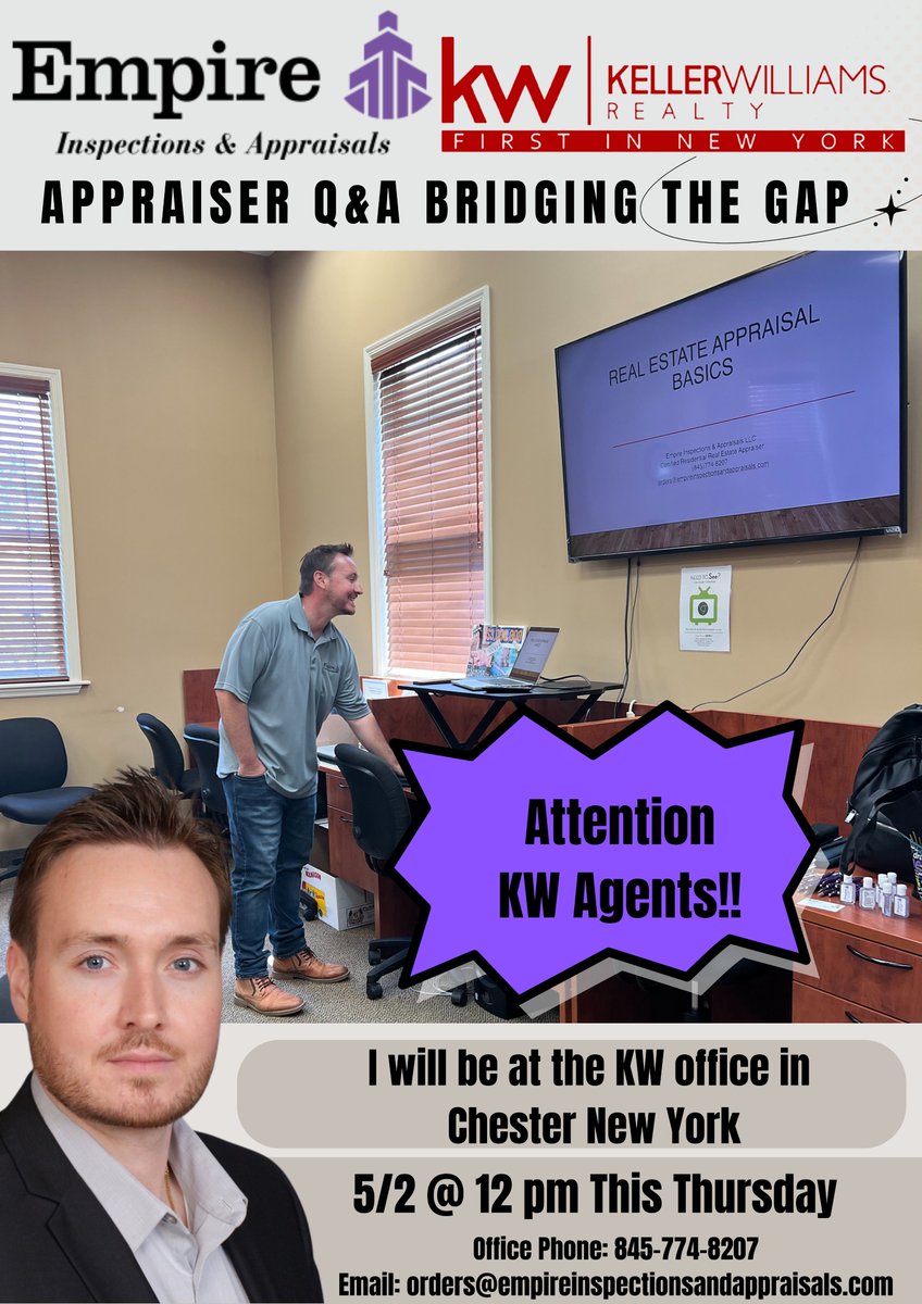 Ready to take your team to the next level?

Don't miss out on Thursday May 2 at KW office in Chester!

Explore strategies to bridge the gap between evaluation and improvement through insightful appraisal questions!!

For more info Contact me 📞: 845-774-8207 
#BridgingTheGap
