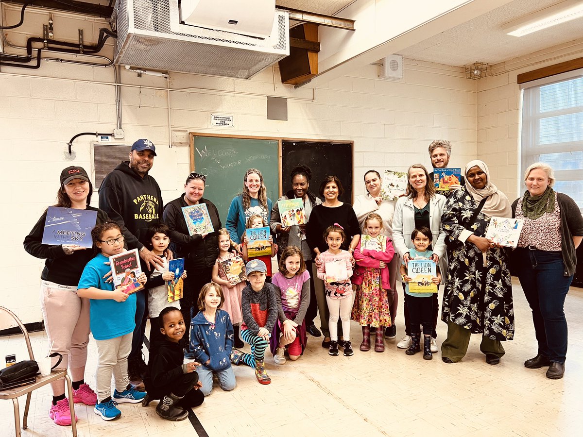 When an author visit turns into a book party! Thank you to the Parent Council of Bala Community School for the love and appreciation! Day 2 already a highlight @kidsbookcentre book week. ❤️ @StormLiterary @essiewhitewrite @AuthorsBooking