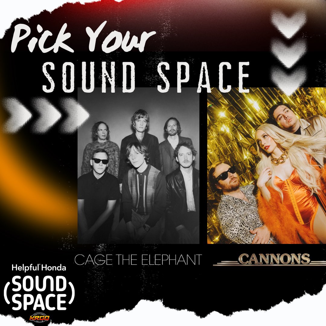 Listen this week for your chance to win access to the KROQ @HelpfuHonda #SoundSpace show of your choice: @cannonstheband on 5/6 or @CageTheElephant on 5/7! audacy.com/kroq/contests/…