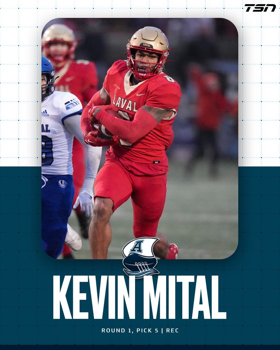 Kevin Mital is headed to Toronto! #CFLDraft