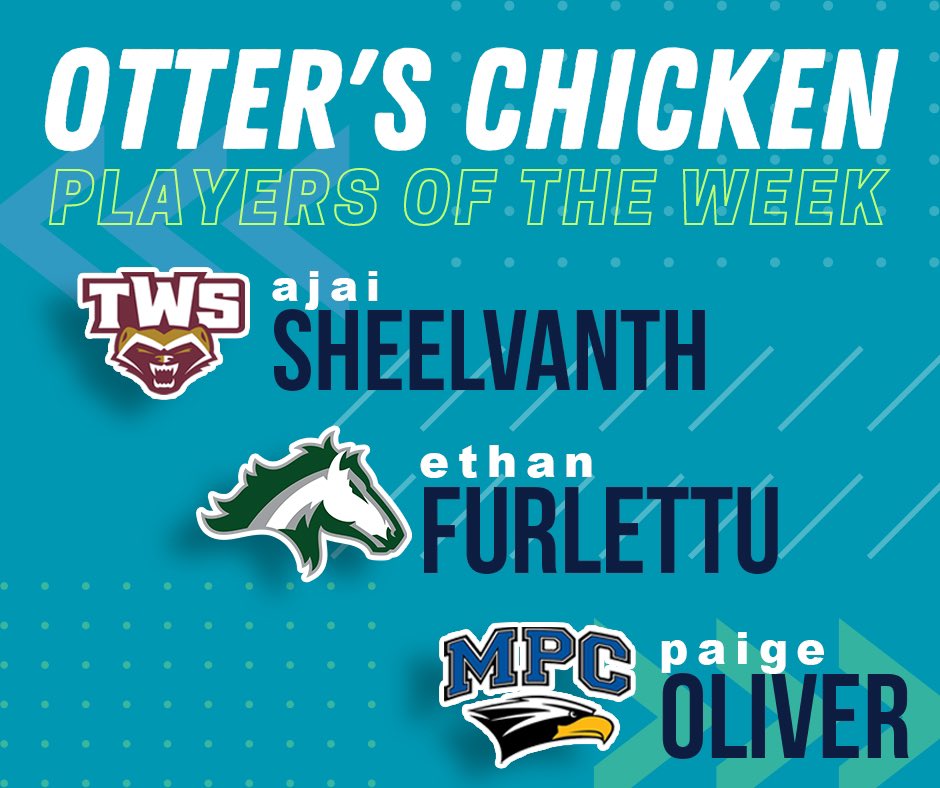 Let’s hear it for our Kennesaw Players of the Week!! Congratulations and enjoy your FREE meal at Otter’s Chicken! 🎉