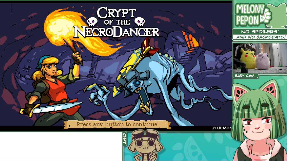 twitch.tv/melonypepon We're popping back into Crypt of the Necrodancer for one night! I got Miku! Come on in haha!
