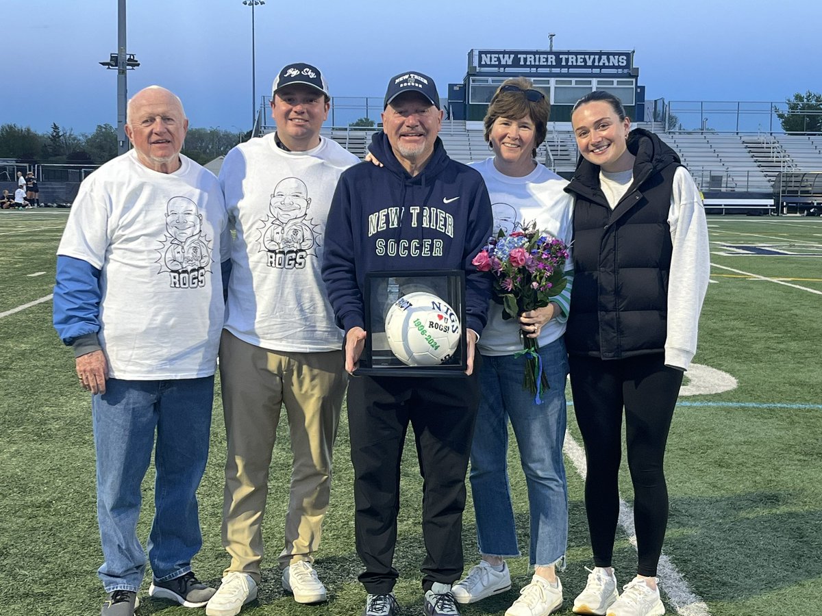 AthleticsNTHS's tweet photo. Great Night for @ntgs_varsity as we celebrate Coach Dan Rogan and his 28 year career as a varsity assistant coach! Coach Rogan - you will be missed!! @NTGS_giddyup @ntboosterclub @NewTrier203 https://t.co/0xpXc14qKT