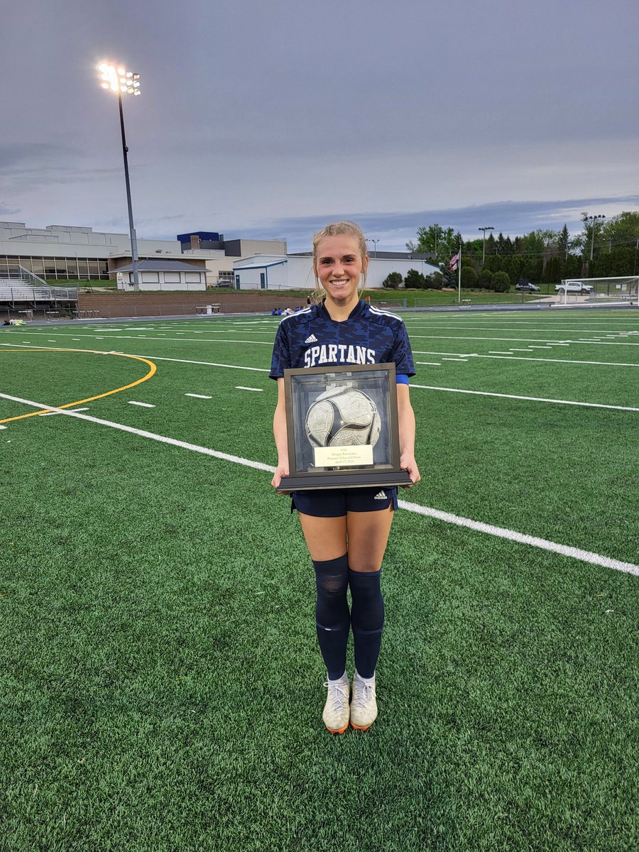 Congratulations to Morgan Russmann... the new ALL-time leading goal scorer in Pleasant Valley High School History! Spartan Nation Proud!#SpartanNation