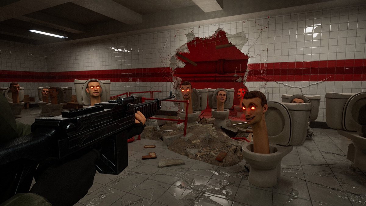 Today’s FPS enemy is the Skibidi Toilets from Skibidi Toilets: Invasion