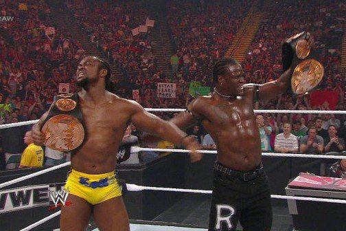 On this day in 2012, @TrueKofi and @RonKillings won the WWE Tag Team Championship #WWE #WWERaw #RAW #TagTeamTitles