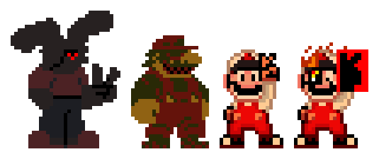 RustedWorx's tweet photo. Bday Pixel art for 4 people that i know exist
1.@DedAnimator2005
2.@MousyToast 
3.@Ultra_Inferno64
4.@BigBlueAxolotl https://t.co/trRg98xPaT