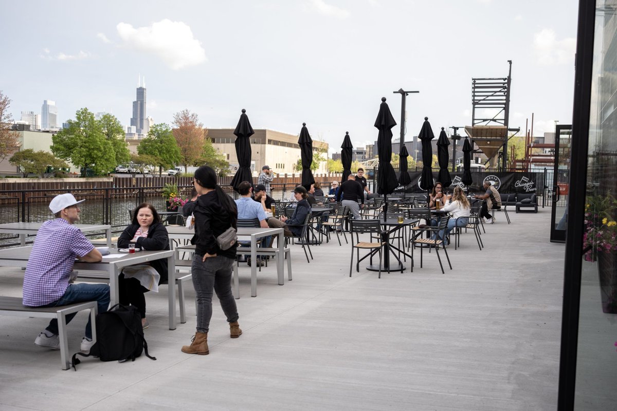 Goose Island is set to open its riverfront taproom at Salt Shed on Friday. buff.ly/4aWPtOj