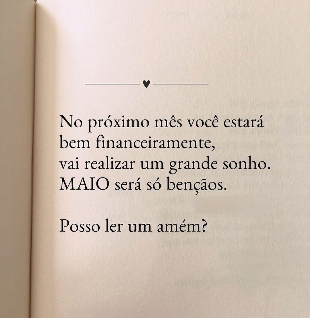 Amém? Você crer? Posso ler um amém? ❤️