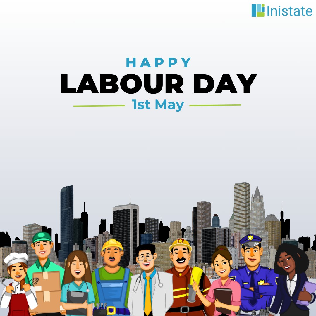 Happy Labour Day! Let’s celebrate the hard work and dedication of all workers. Remember to appreciate the efforts of those who contribute to our society. 
#Inistate #onestepfurther #Nocode #growingbusiness #HappyLabourDay2024