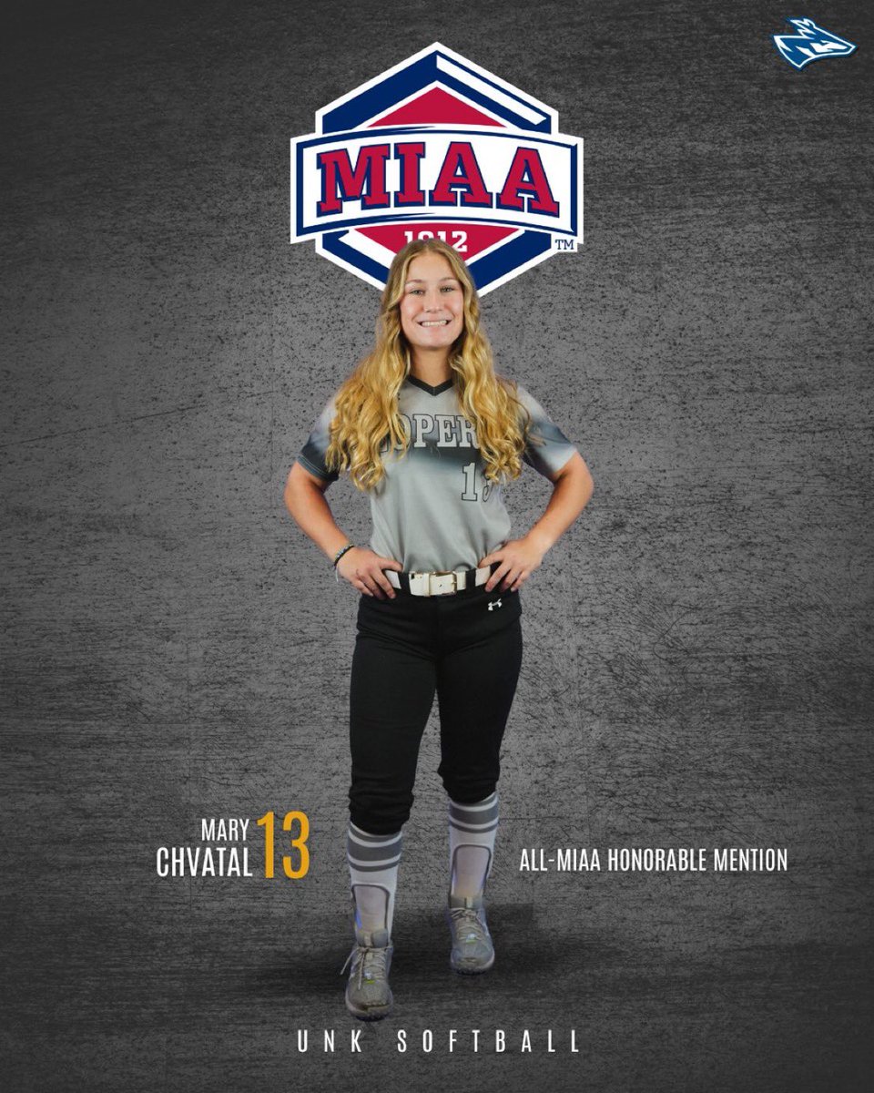 UNKSoftball's tweet image. 2024 All-MIAA Honorable Mention

Mary Chvatal EARNED it. 😤 

#shortstop #playlikeMary🐐@TheMIAA @UNK_Athletics