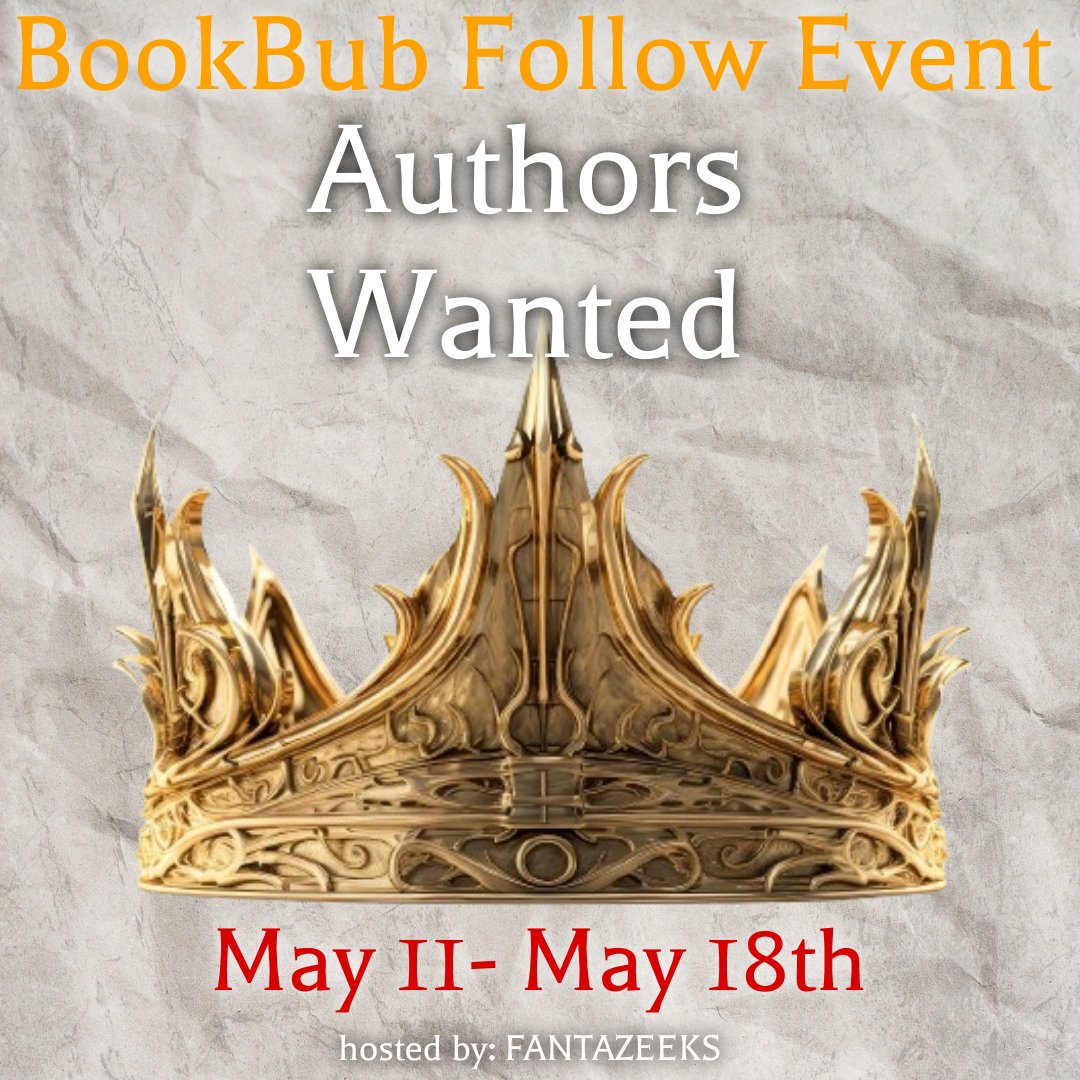 Hey Fellow Fantasy Authors!
Are you ready to gain more BookBub followers?
Join the May 2024 BookBub Follow Event!
Do you write Adult Fantasy?
Yes? Sign Up Here: forms.gle/Y1zfjmujYgG3zs…
#BBFollowEvent