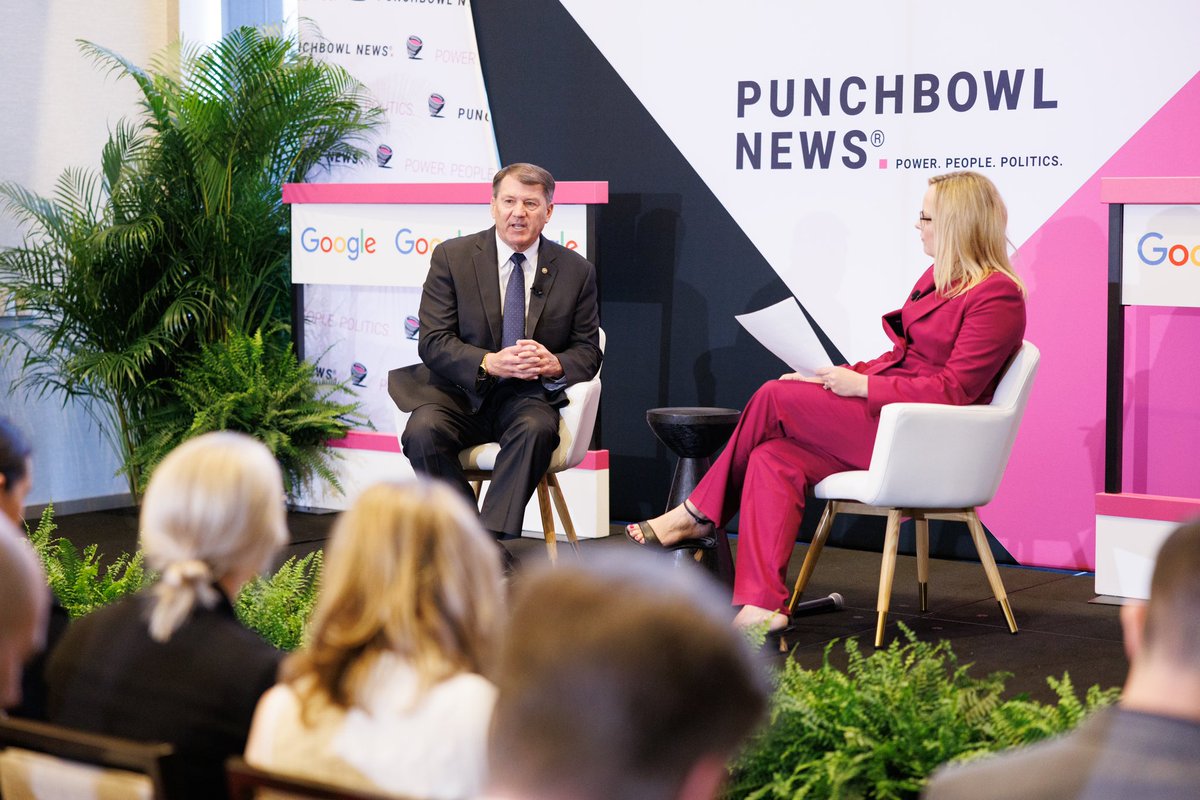 I spoke with @PunchbowlNews this morning at their AI Impact series. Great conversation on the promise of AI and the updates in Congress to incentivize innovation, particularly in the health care field and working toward cures for diseases.