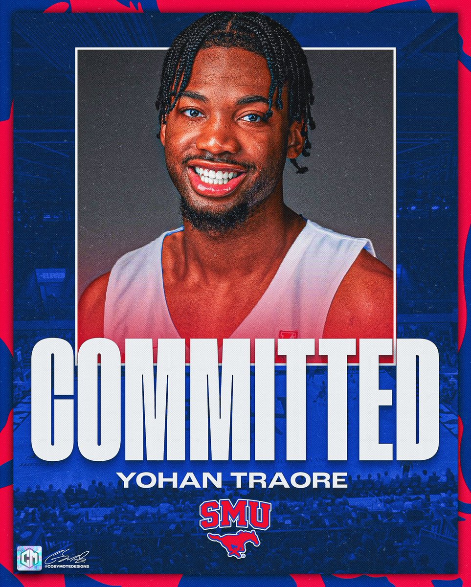 NEWS: Yohan Traore will transfer to SMU @TheAthleticCBB Traore was a former 5⭐️ that played a year at Auburn before transferring to USCB where he averaged 14.5 points and 5.1 rebounds