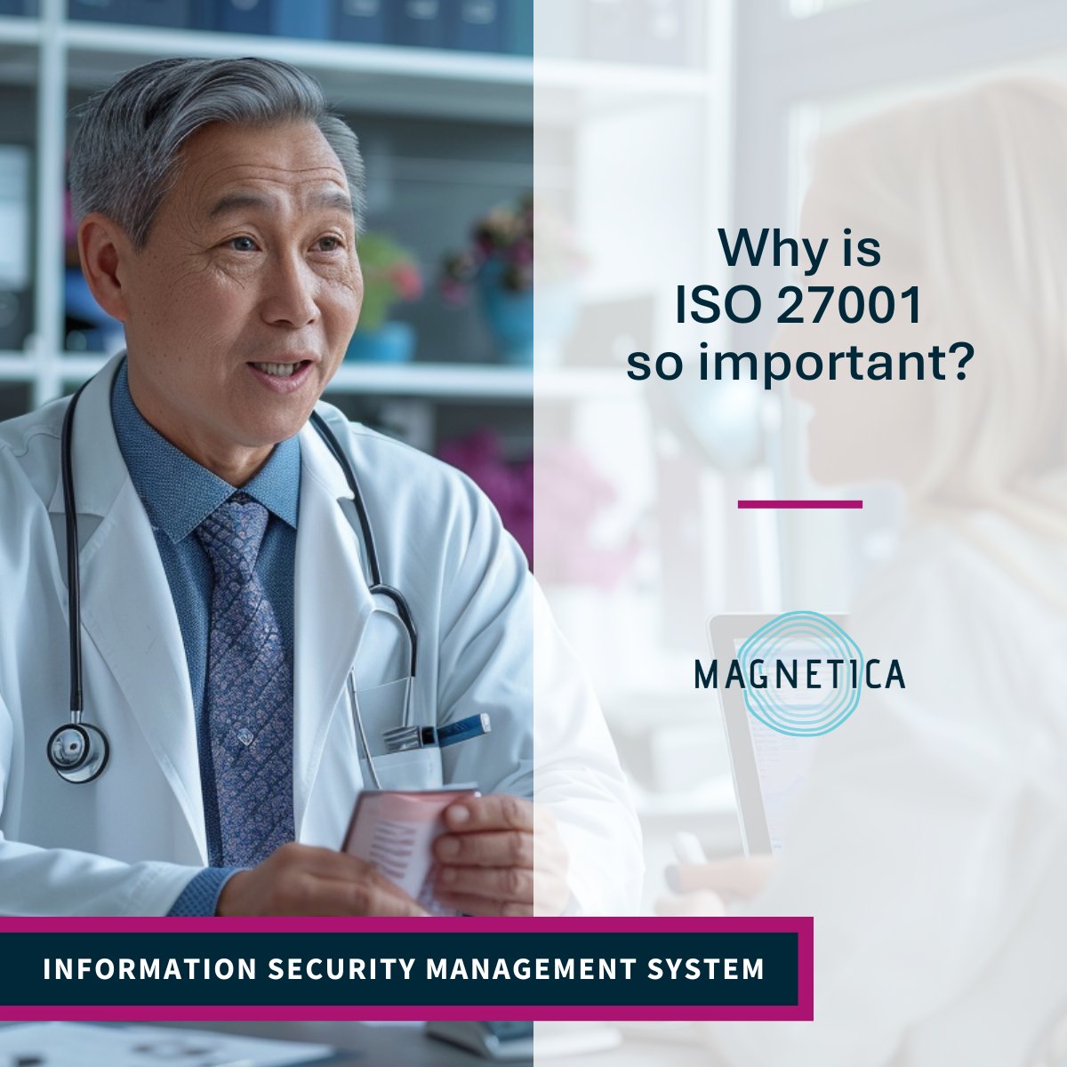 ISO 27001 ensures the highest security standards for protecting sensitive patient data: a necessity in healthcare. Learn more about the standard and how @MagneticaAU is protecting our partners. hubs.li/Q02vmbHd0 #ISO27001 #DataSecurity #MedicalDevices #HealthTech #MRITech