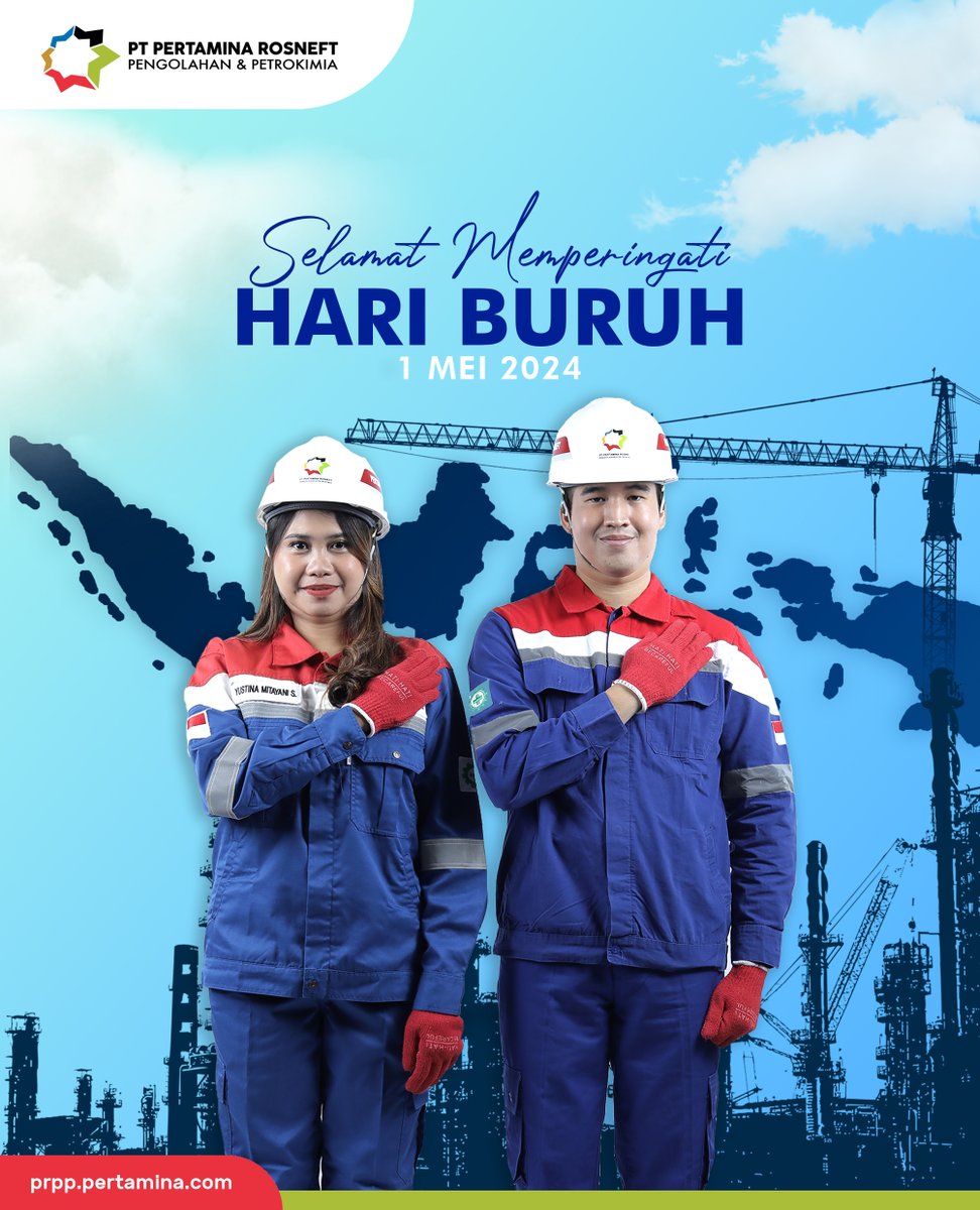 Selamat memperingati Hari Buruh tahun 2024!

Pada momen ini mari kita rayakan semangat , kegigihan dan kontribusi para pekerja dalam memajukan bangsa dan menciptakan masa depan yang lebih baik untuk semua.

#PertaminaRosneft #PTPRPP #Pertamina #Rosneft #Petrokimia #Indonesia